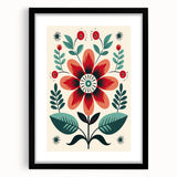 Nordic Art Prints | Bold Floral Scandinavian Wall Decor for Minimalist Homes
