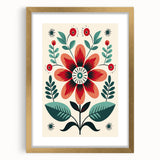 Nordic Art Prints | Bold Floral Scandinavian Wall Decor for Minimalist Homes