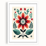 Nordic Art Prints | Bold Floral Scandinavian Wall Decor for Minimalist Homes