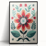 Nordic Art Prints | Bold Floral Scandinavian Wall Decor for Minimalist Homes