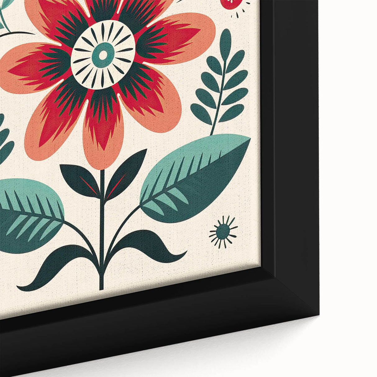 Nordic Art Prints | Bold Floral Scandinavian Wall Decor for Minimalist Homes