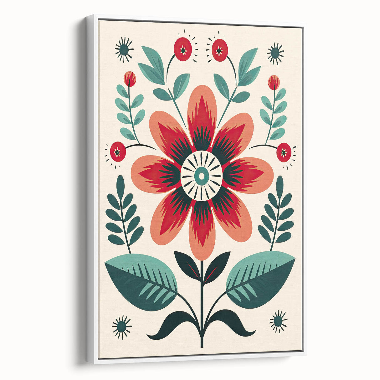 Nordic Art Prints | Bold Floral Scandinavian Wall Decor for Minimalist Homes