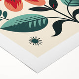 Nordic Art Prints | Bold Floral Scandinavian Wall Decor for Minimalist Homes