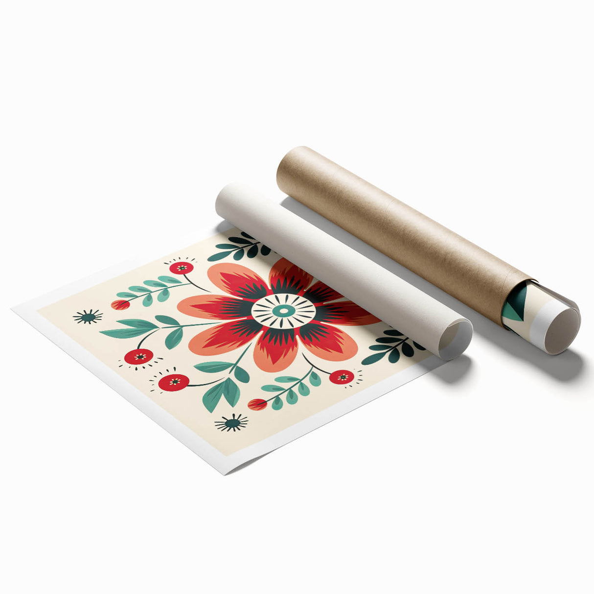 Nordic Art Prints | Bold Floral Scandinavian Wall Decor for Minimalist Homes