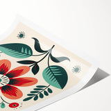Nordic Art Prints | Bold Floral Scandinavian Wall Decor for Minimalist Homes
