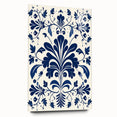 Scandinavian-Inspired Floral Wall Art | Navy Blue Nordic Minimalist Print