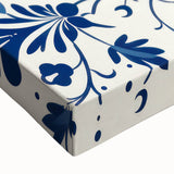 Scandinavian-Inspired Floral Wall Art | Navy Blue Nordic Minimalist Print