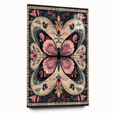 Scandinavian Butterfly Art | Nordic-Inspired Floral Wall Decor Print