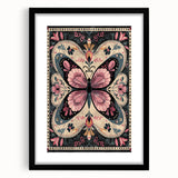 Scandinavian Butterfly Art | Nordic-Inspired Floral Wall Decor Print