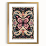 Scandinavian Butterfly Art | Nordic-Inspired Floral Wall Decor Print