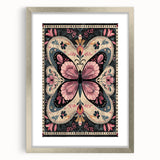 Scandinavian Butterfly Art | Nordic-Inspired Floral Wall Decor Print