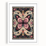 Scandinavian Butterfly Art | Nordic-Inspired Floral Wall Decor Print