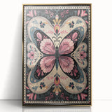 Scandinavian Butterfly Art | Nordic-Inspired Floral Wall Decor Print