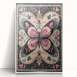Scandinavian Butterfly Art | Nordic-Inspired Floral Wall Decor Print