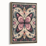 Scandinavian Butterfly Art | Nordic-Inspired Floral Wall Decor Print