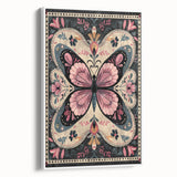 Scandinavian Butterfly Art | Nordic-Inspired Floral Wall Decor Print
