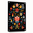 Scandinavian Wall Decor | Minimalist Nordic Floral Art Print