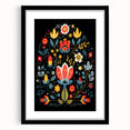 Scandinavian Wall Decor | Minimalist Nordic Floral Art Print