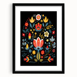 Scandinavian Wall Decor | Minimalist Nordic Floral Art Print