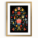 Scandinavian Wall Decor | Minimalist Nordic Floral Art Print