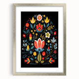 Scandinavian Wall Decor | Minimalist Nordic Floral Art Print