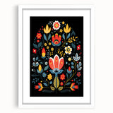 Scandinavian Wall Decor | Minimalist Nordic Floral Art Print