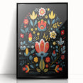 Scandinavian Wall Decor | Minimalist Nordic Floral Art Print