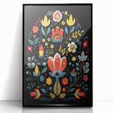 Scandinavian Wall Decor | Minimalist Nordic Floral Art Print