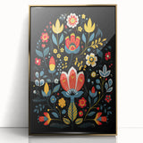 Scandinavian Wall Decor | Minimalist Nordic Floral Art Print