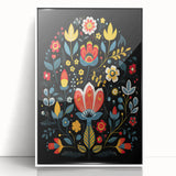 Scandinavian Wall Decor | Minimalist Nordic Floral Art Print
