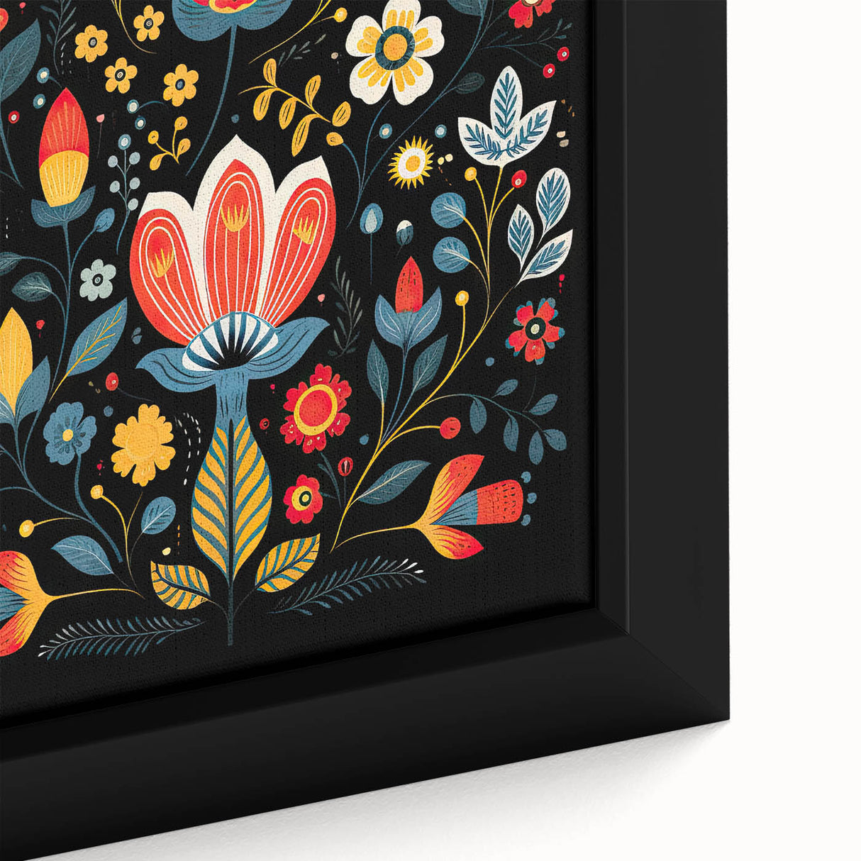 Scandinavian Wall Decor | Minimalist Nordic Floral Art Print