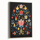 Scandinavian Wall Decor | Minimalist Nordic Floral Art Print