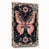 Scandinavian Wall Decor | Nordic Butterfly Art Print in Pink and Gray