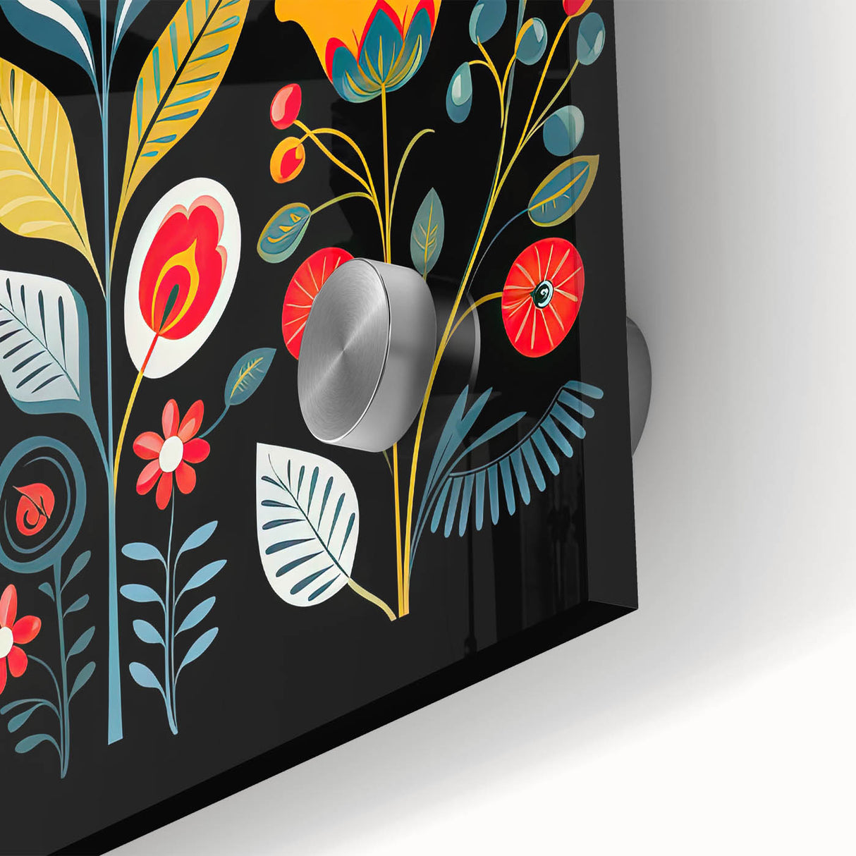 Scandinavian Wall Decor | Vibrant Floral Nordic Art Print