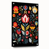 Scandinavian Wall Decor | Vibrant Floral Nordic Art Print