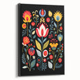 Scandinavian Wall Decor | Vibrant Floral Nordic Art Print