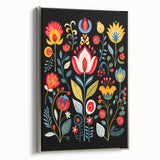 Scandinavian Wall Decor | Vibrant Floral Nordic Art Print