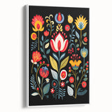 Scandinavian Wall Decor | Vibrant Floral Nordic Art Print