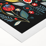 Scandinavian Wall Decor | Vibrant Floral Nordic Art Print