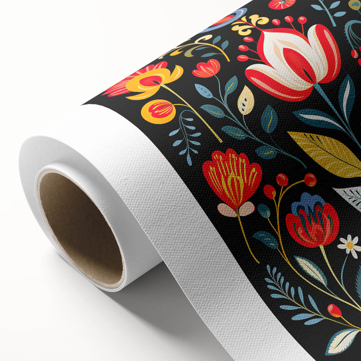 Scandinavian Wall Decor | Vibrant Floral Nordic Art Print