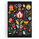 Scandinavian Wall Decor | Vibrant Floral Nordic Art Print