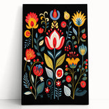 Scandinavian Wall Decor | Vibrant Floral Nordic Art Print
