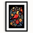 Scandinavian Wall Decor | Vibrant Nordic Bird Art Print | Hygge-Inspired