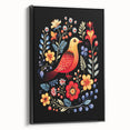 Scandinavian Wall Decor | Vibrant Nordic Bird Art Print | Hygge-Inspired