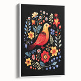 Scandinavian Wall Decor | Vibrant Nordic Bird Art Print | Hygge-Inspired