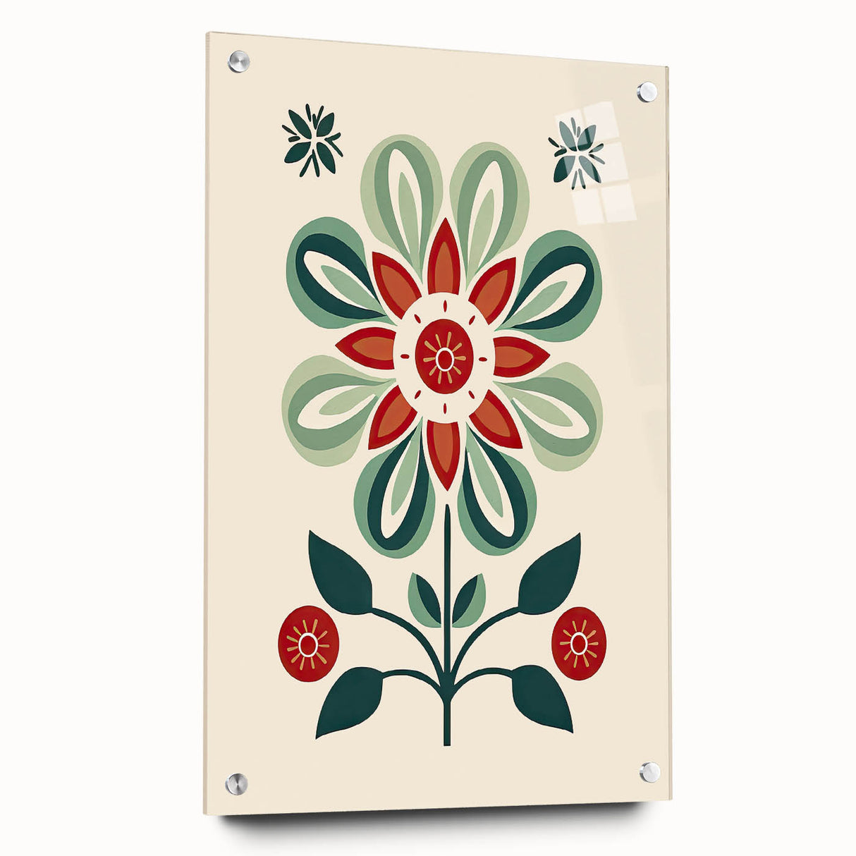 Scandinavian Wall Decor | Minimalist Floral Nordic Art Print | Hygge Style