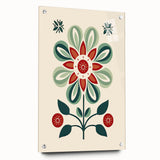 Scandinavian Wall Decor | Minimalist Floral Nordic Art Print | Hygge Style