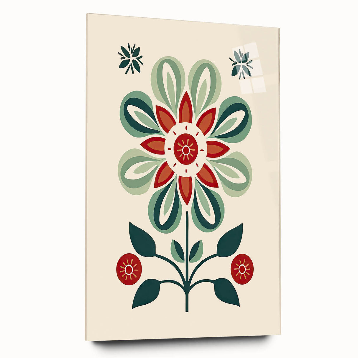 Scandinavian Wall Decor | Minimalist Floral Nordic Art Print | Hygge Style