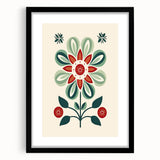 Scandinavian Wall Decor | Minimalist Floral Nordic Art Print | Hygge Style