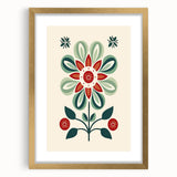 Scandinavian Wall Decor | Minimalist Floral Nordic Art Print | Hygge Style